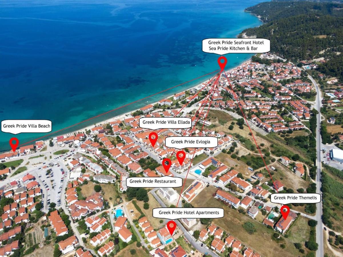 Skála Foúrkas Halkidiki Greek Pride Seafront Hotel מראה חיצוני תמונה